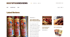 Desktop Screenshot of beefstickreviews.com