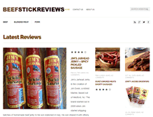 Tablet Screenshot of beefstickreviews.com